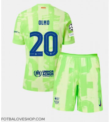 Barcelona Dani Olmo #20 Dětské Alternativní Dres 2024-25 Krátký Rukáv (+ trenýrky)
